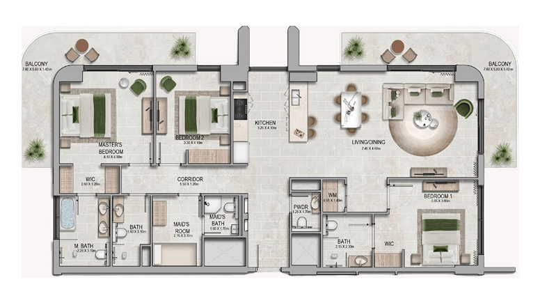 3 Bedroom