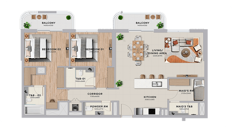 3 Bedroom
