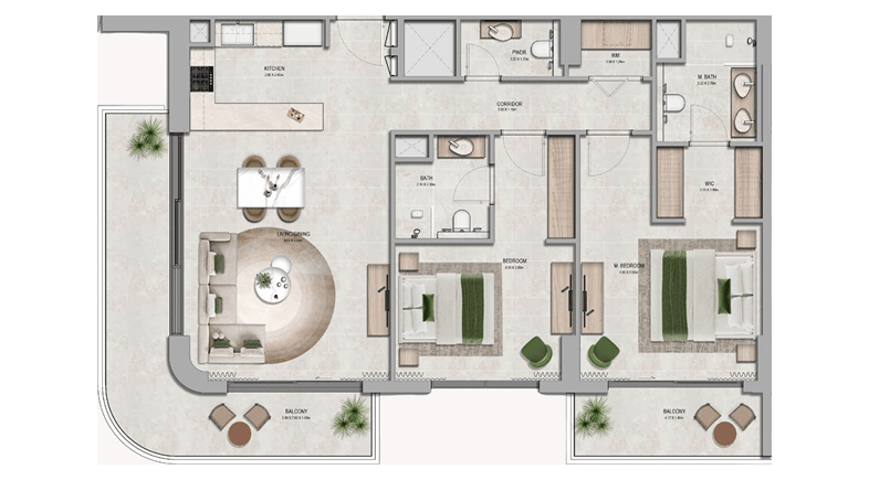 2 Bedroom