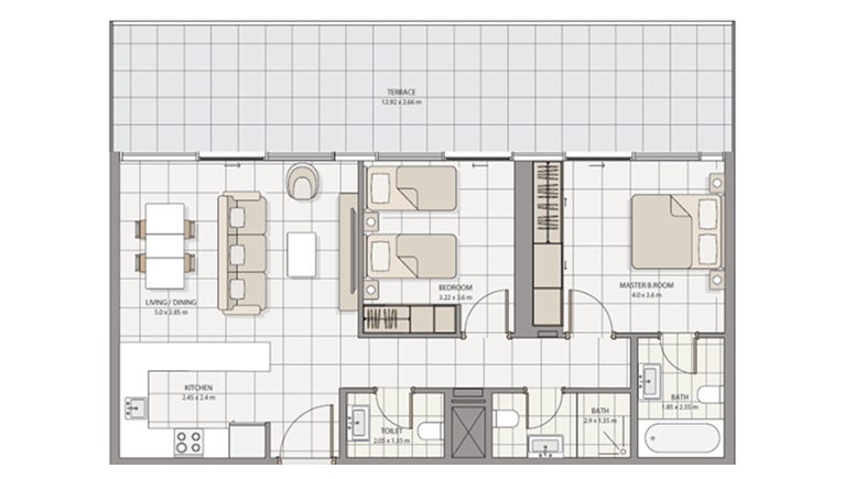 2 Bedroom type 1