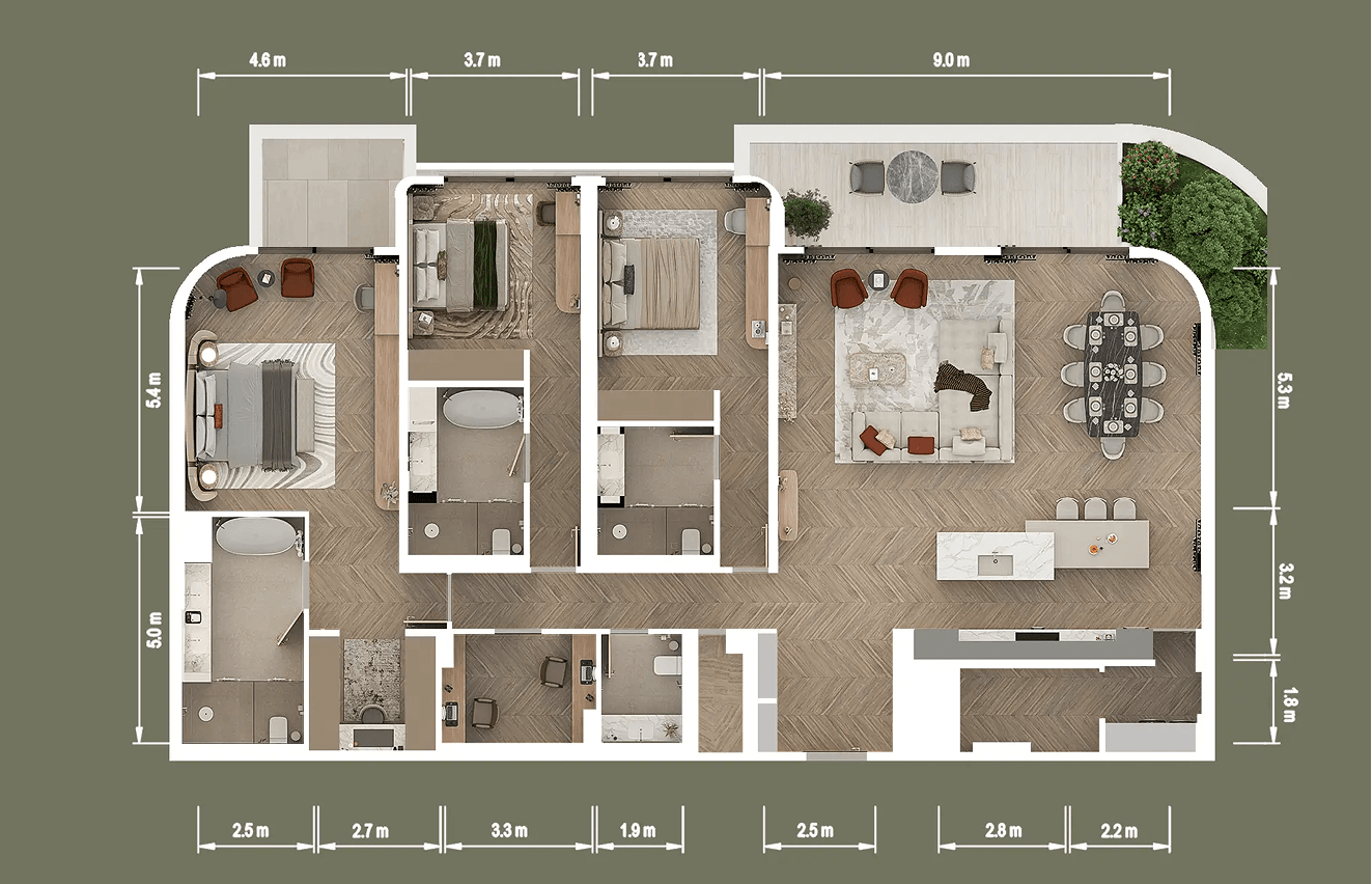 3 Bedroom