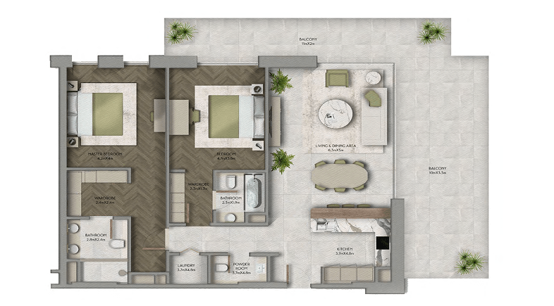 2 Bedroom