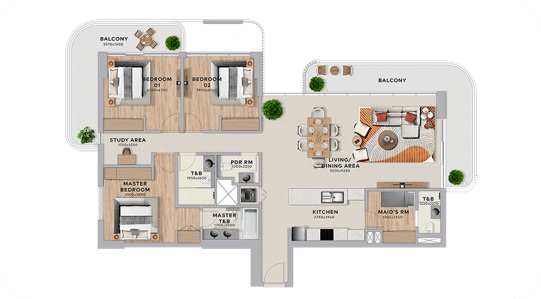 3 Bedroom